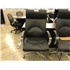 Image 2 : BLACK HIGH BACK LEATHER AND CHROME FRAME EXECUTIVE CHAIR