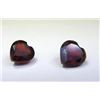 Image 1 : 1.38 ct. Garnet Hearts matched pair