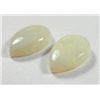 Image 1 : 0.80 ct. Australian White Opal  matched pair