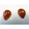 Image 1 : .075 ct. Orange Carnelian AAA  matched pair
