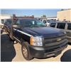 Image 2 : 2011 CHEVROLET SILVERADO, BLUE, PICKUP, GAS, AUTOMATIC, VIN#1GCNCPEX1BZ281476, 33,528KMS, TW,AC,
