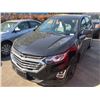 Image 1 : 2018 CHEVROLET EQUINOX, 4DR SUV, BLACK, VIN # 2GNAXHEV8J6180475