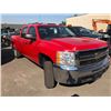 Image 2 : 2008 CHEVROLET SILVERADO 2500HD, CREW CAB PICKUP, RED, GAS, AUTOMATIC, VIN#1GCHK23K38F222028,