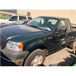 2007 FORD F150XL, EXTENDED CAB PICKUP, GREEN, GAS, AUTOMATIC, VIN#1FTRF12277NA65533, 131,024KMS,