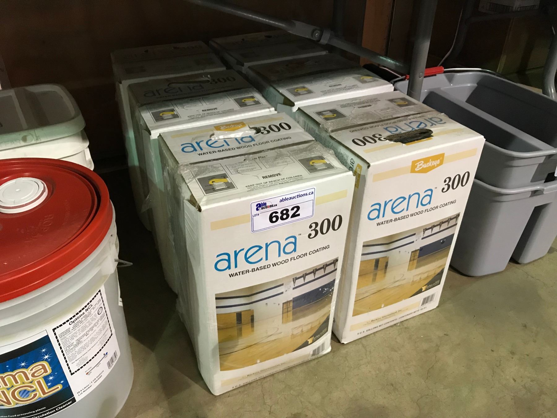 Buckeye Arena 300 Wood Floor Coating Restroom Disinfectant Cleaner