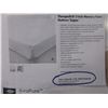 Image 2 : THERAPEDIC 3" QUEEN SIZE MEMORY FOAM MATTRESS/2 SETS OF QUEEN SIZE SHEET SETS