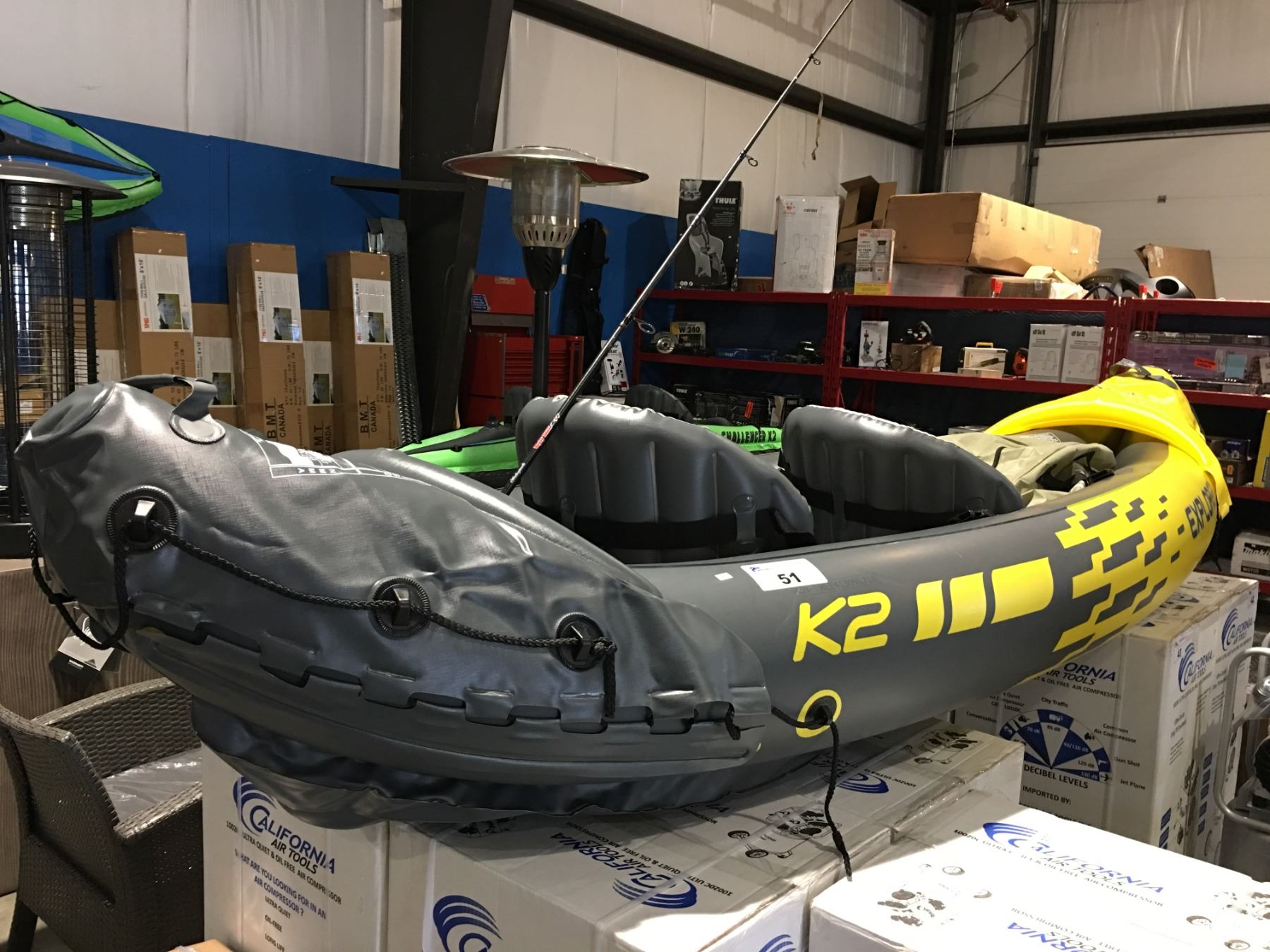 thumbnail interactive-video image 1 of Inflatable Kayak 1/2 Person - Recreational Touring Kayak With Paddle, Pump & Bag | Portable Water Sports 1 of 11
