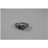 Image 1 : ONE LADIES PLATINUM NATURAL PINK SPINEL AND DIAMOND SET DRESS OR ENGAGEMENT RING, REPLACEMENT VALUE