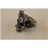 Image 2 : SKULL & HORNS HEAVY SET BIKER RING
