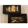 Image 2 : 2 BRAND NEW 7+" LONG KNIVES, BEAR / WILDLIFE MOTIF - NEW IN BOX