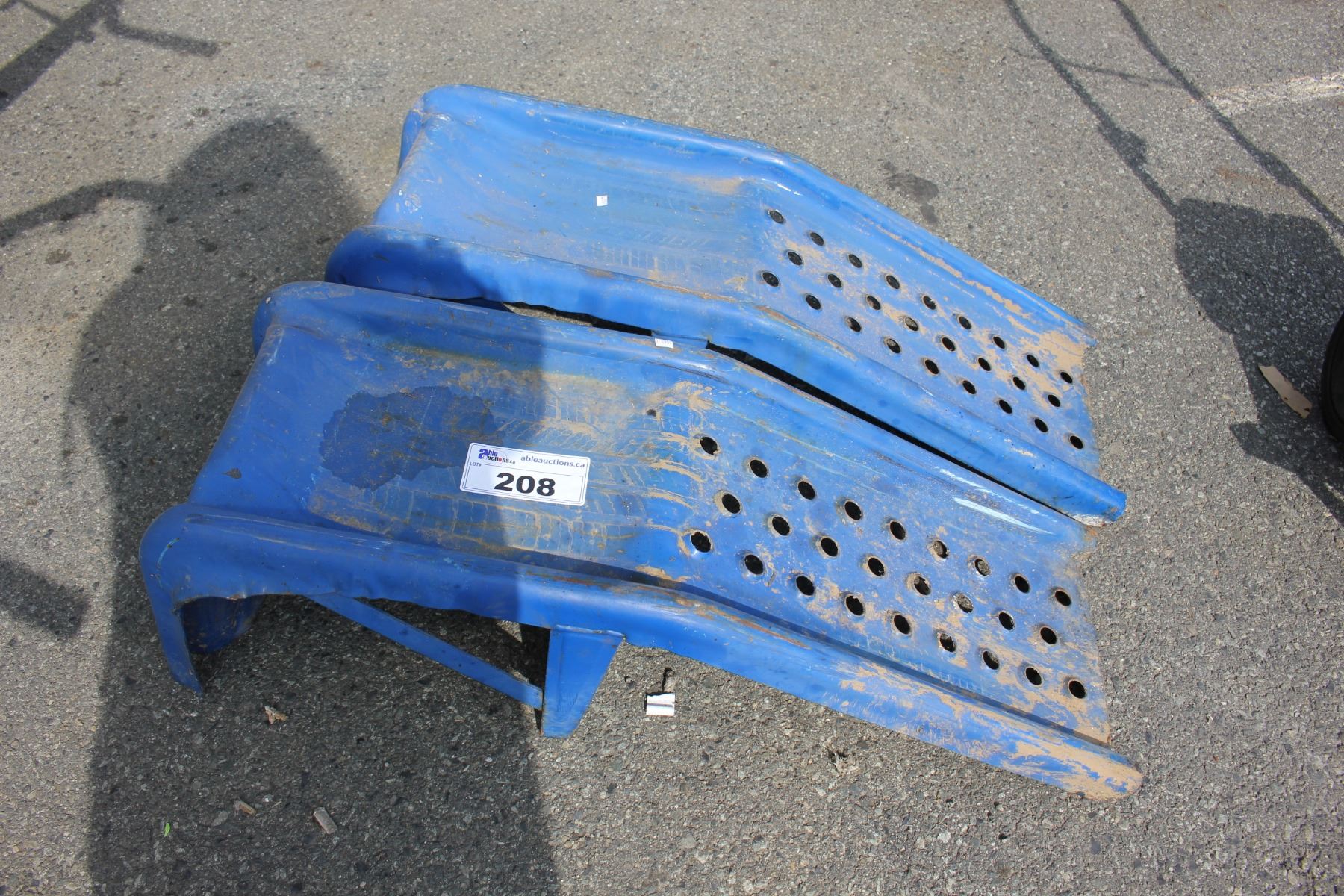 Blue Car Ramp SET OF BLUE CAR RAMPS - Able Auctions