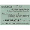 Image 1 : Beatles 1963 Juke Box Jury Ticket Stub