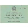Image 1 : Beatles A Hard Day's Night Civic Reception Ticket