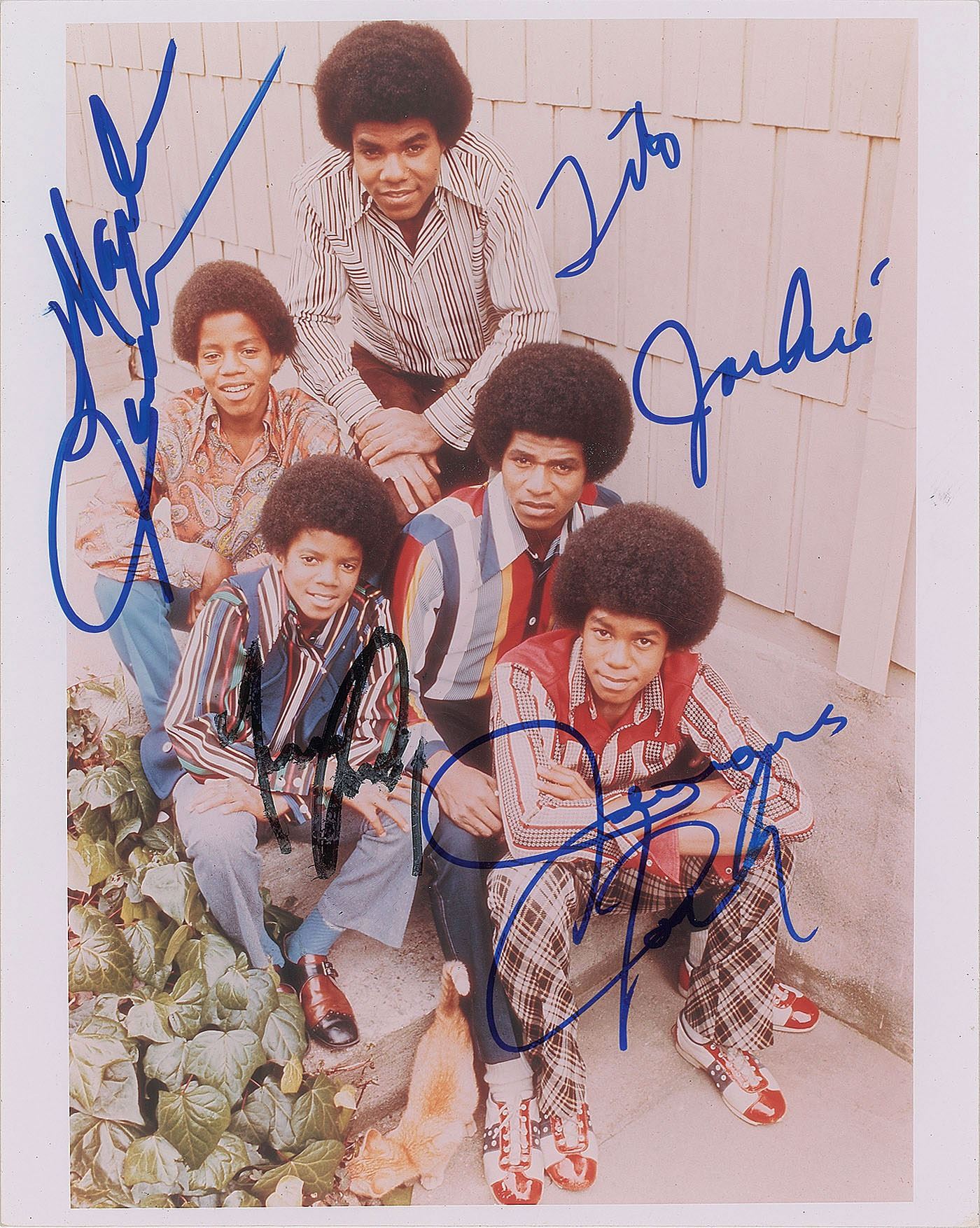 Mjackson5 The Jackson 5 Signed Photograph