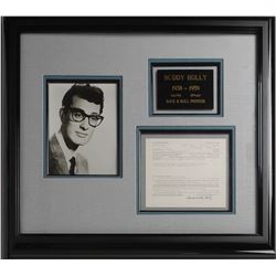 Buddy Holly Signed Document