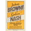 Image 1 : Jackson Browne and Graham Nash Signed Poster