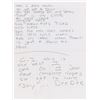Image 2 : Dee Dee Ramone's Handwritten Lyrics for Mondo Bizarro, with 'Poison Heart' Demo Tape