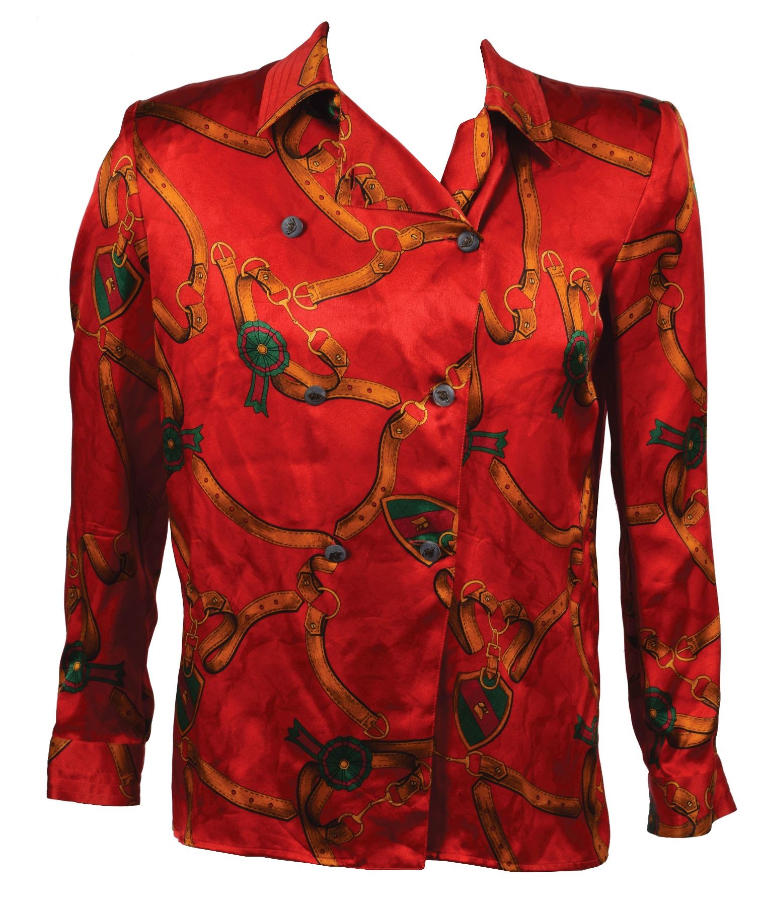red gucci long sleeve shirt
