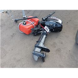 MERCURY 5 HP TROLLING MOTOR AND TANK