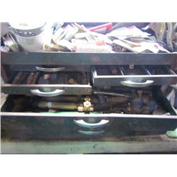 TOOL BOX W/ LG QUANTITY OF ACETALYNE TORCH