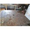 Image 2 : WELDING TABLE, 4X4, 1/2 PLATE STEEL C/W VISE AND ELCTRICAL OUTLET