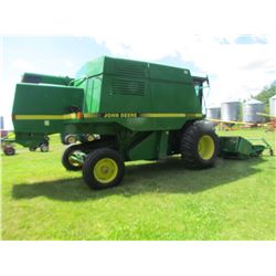 1989 JOHN DEERE 9500 COMBINE- SHEDDED, RECENTLY INSTALLED NEW RASP BARS-NEW SPARE SET, LOTS OF NEW P
