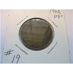 1902 Canadian Large Cent