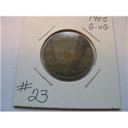 1905 Canadian Large Cent