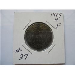 1907H Canadian Large Cent    -  Rare