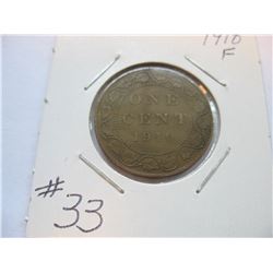 1910 Canadian Large Cent