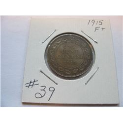 1915 Canadian Large Cent