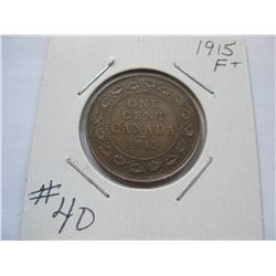 1915 Canadian Large Cent