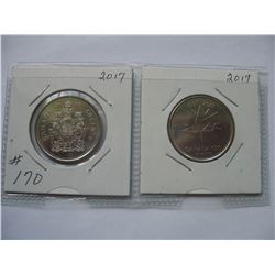 2017   Half Dollars  -  Regular & Canada 150 issue
