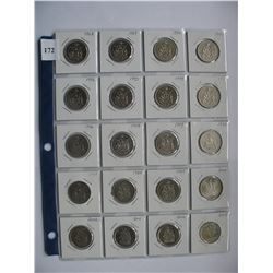 Page of 20  Half Dollar Coins - All different Dates