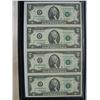 Image 2 : 2003 United States $2.00 Bills - Uncut sheet of 4 - In folder