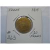 Image 1 : 1815 France  20 Franc Gold Coin - Louis 18th