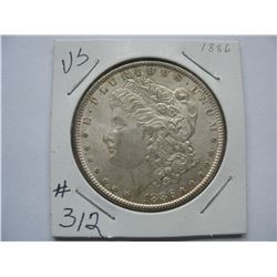 U.S.  1886      Morgan Silver Dollar