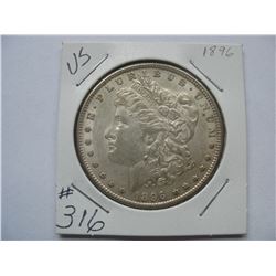 U.S.  1896      Morgan Silver Dollar
