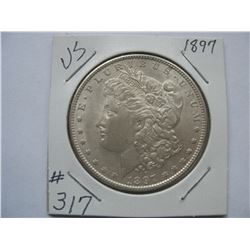 U.S.  1897      Morgan Silver Dollar