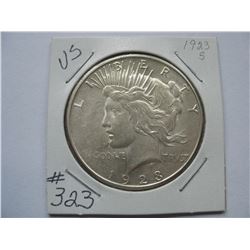 U.S.  1923S   Peace Dollar