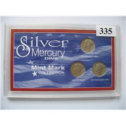U.S. Set  -  Silver Mercury Dime Set