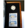 Image 3 : 2004 Polar Bear - Silver Coin and Stamps Set - $2.00 Coin