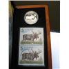Image 3 : 2004 Moose - Silver Coin and Stamps Set - $5.00 Coin