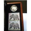 Image 3 : 2004 Grizzly Bear - Silver Coin and Stamps Set - $8.00 Coin