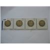 Image 1 : Set of 4 Canadian Half Dollars (1916, 17, 18, 19)