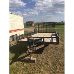 2014 16’ Load Trail Flat Deck W/ 2 3500lb Axles