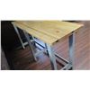 Image 8 : Wooden "Butcher Block" Table 72" x 25"W x 37.5"H