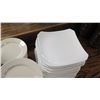 Image 8 : Qty 100+ White Ceramic Salad/Appetizer and B&B Plates, Various Shapes & Sizes