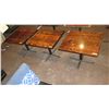 Image 1 : 3 Square Wooden Tables 36" X 33"