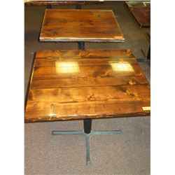 2 Square Wooden Tables 33" X 36"